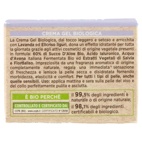 I Provenzali Bio Crema Gel Biologica Lavanda Ligure 50 mL